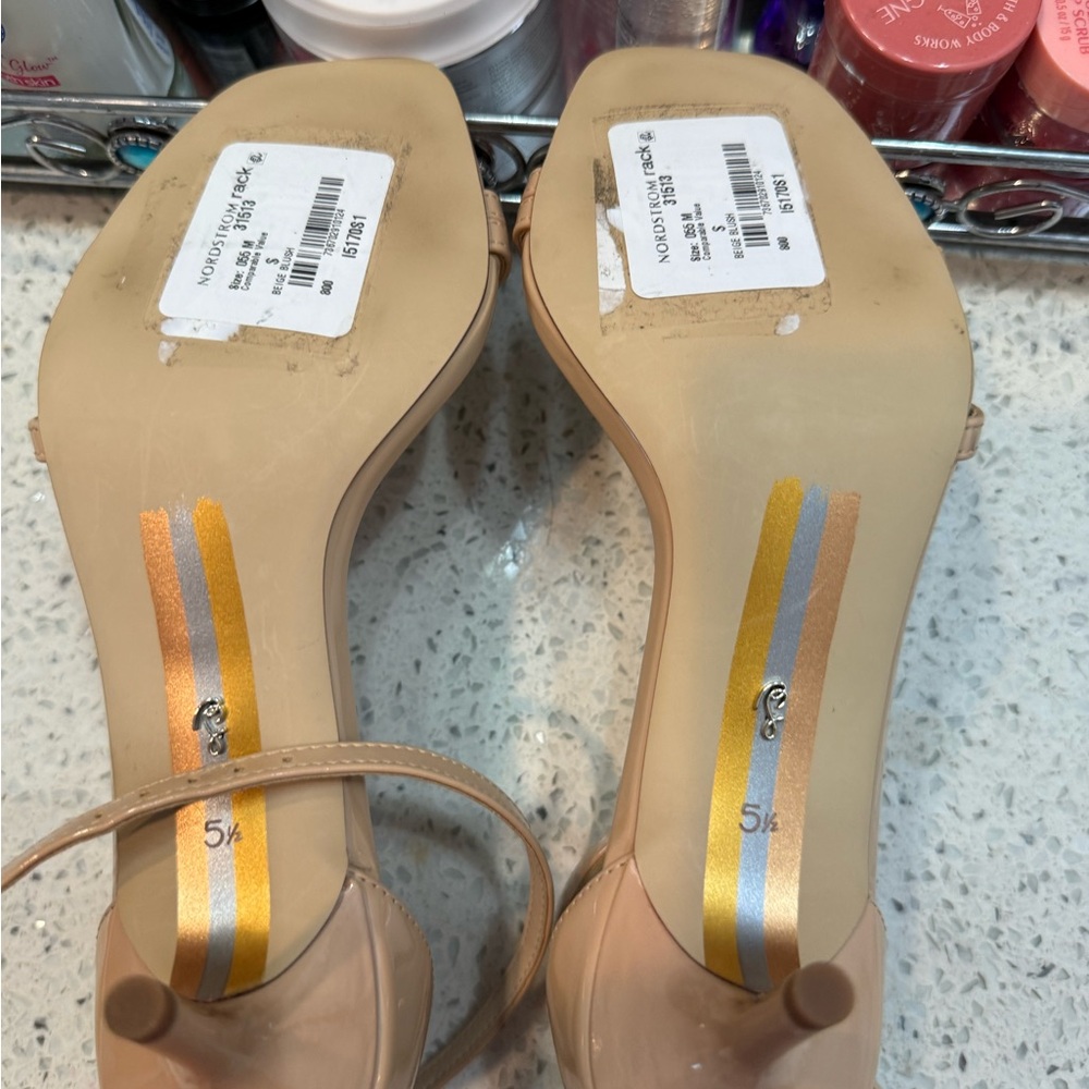 Nordstrom Tan Minimalist Kitten Heels - Picture 8 of 8